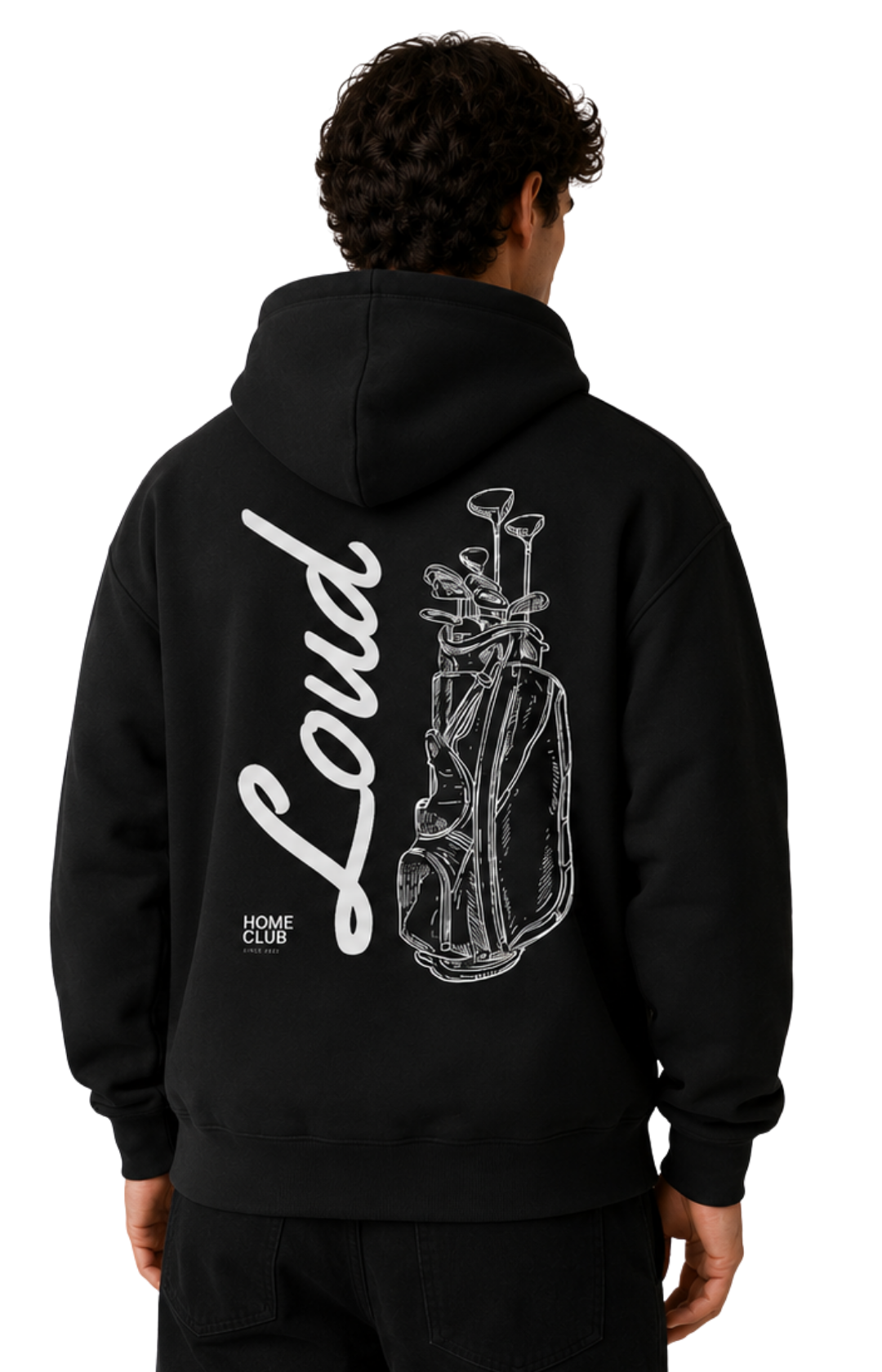 Loud Golf Bag Back Hoodie