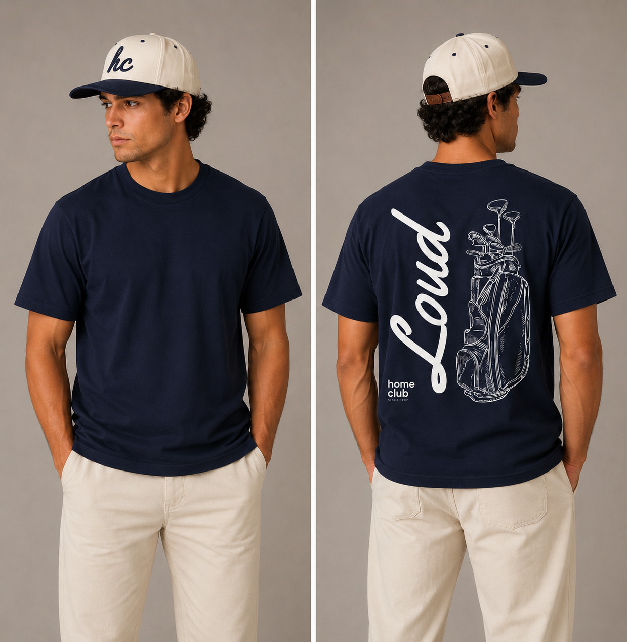 Loud Golf Bag Back T-shirt